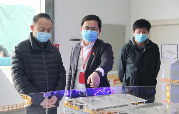 合肥市经济和信息化局一行领导莅临402cc永利登录主页科技调研指导