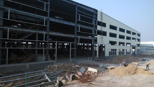 402cc永利登录主页环保三期厂房正在火热建设中