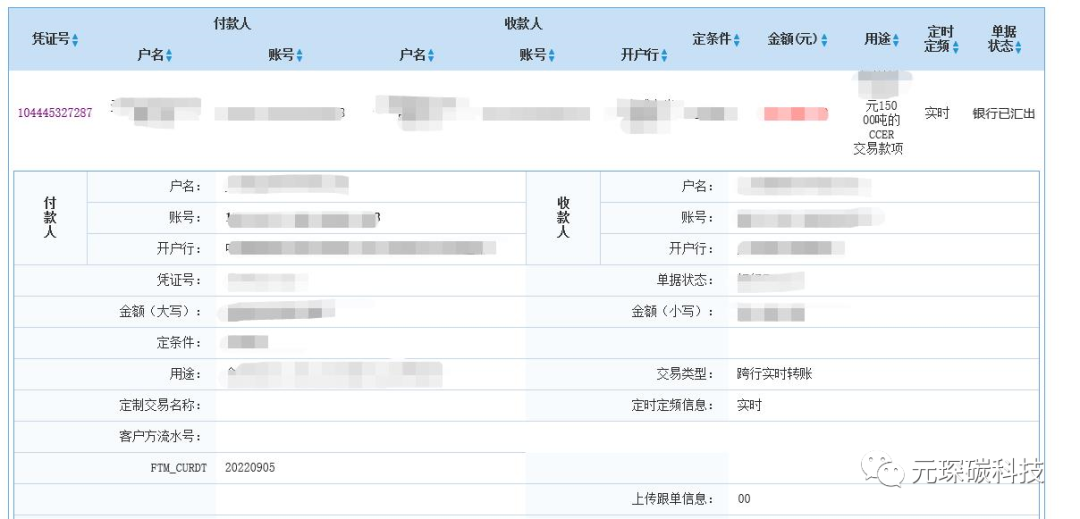 402cc永利登录主页碳科技完成一笔15000吨的CCER交易